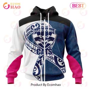 AFL Geelong Football Club Specialized Kits Samoa Fight Cancer 3D Hoodie