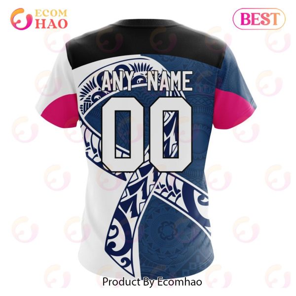AFL Geelong Football Club Specialized Kits Samoa Fight Cancer 3D Hoodie
