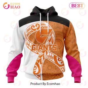 AFL Greater Western Sydney Giants Specialized Kits Samoa Fight Cancer 3D Hoodie
