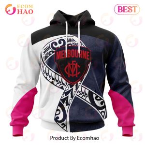AFL Melbourne Football Club Specialized Kits Samoa Fight Cancer 3D Hoodie