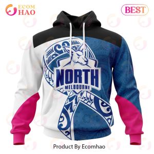 AFL North Melbourne Football Club Specialized Kits Samoa Fight Cancer 3D Hoodie