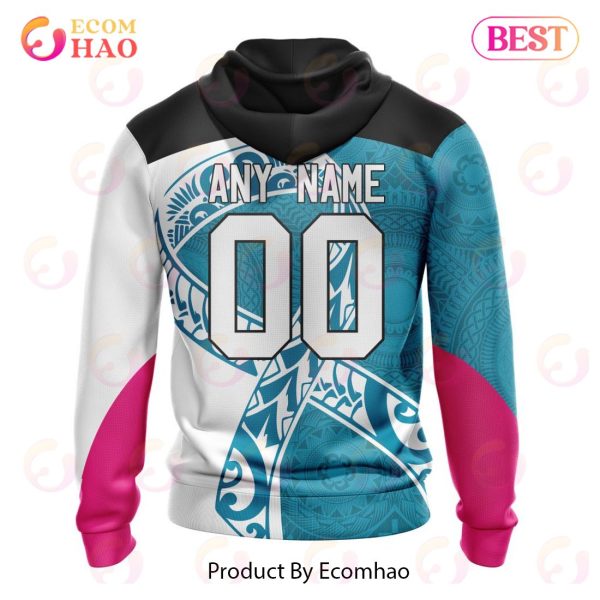 AFL Port Adelaide Specialized Kits Samoa Fight Cancer 3D Hoodie