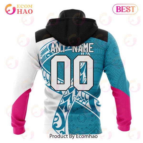 AFL Port Adelaide Specialized Kits Samoa Fight Cancer 3D Hoodie