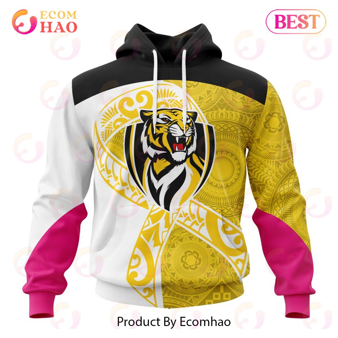 AFL Richmond Specialized Kits Samoa Fight Cancer 3D Hoodie