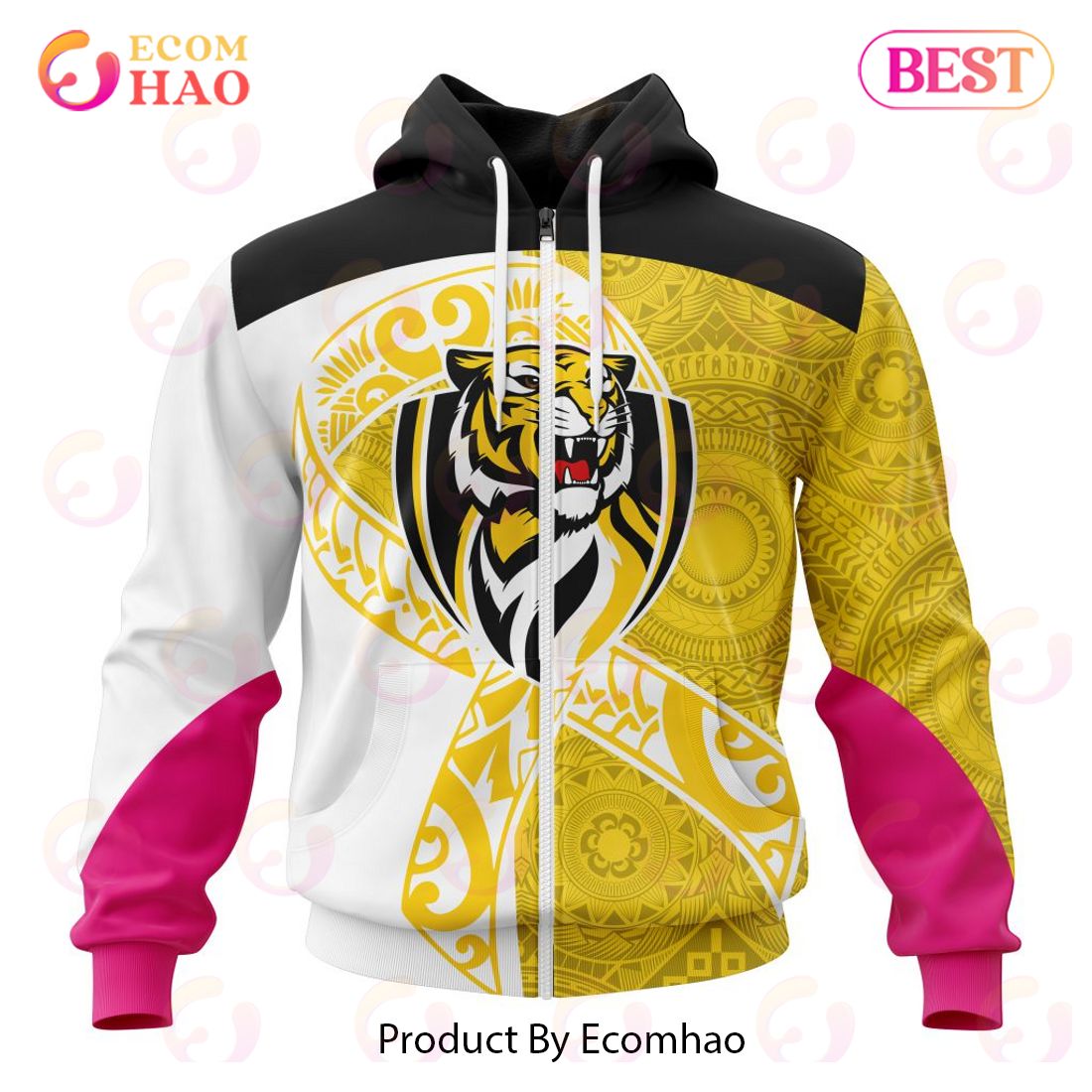 AFL Richmond Specialized Kits Samoa Fight Cancer 3D Hoodie