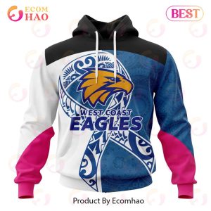 AFL West Coast Eagles Specialized Kits Samoa Fight Cancer 3D Hoodie