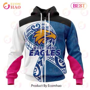 AFL West Coast Eagles Specialized Kits Samoa Fight Cancer 3D Hoodie