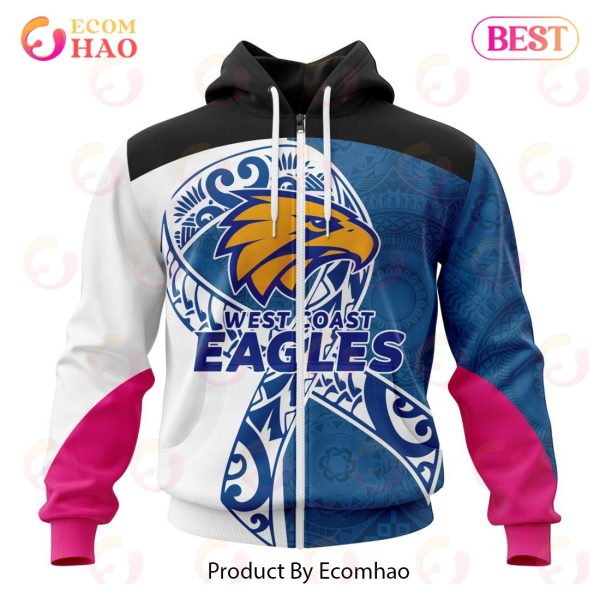 AFL West Coast Eagles Specialized Kits Samoa Fight Cancer 3D Hoodie