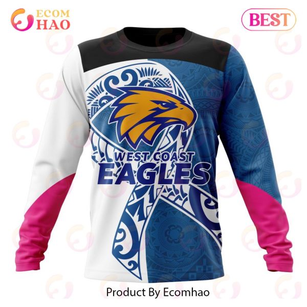 AFL West Coast Eagles Specialized Kits Samoa Fight Cancer 3D Hoodie