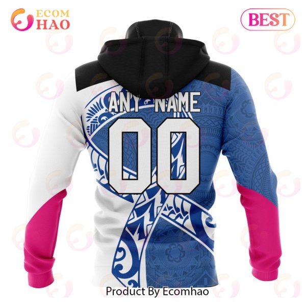 AFL Western Bulldogs Specialized Kits Samoa Fight Cancer 3D Hoodie
