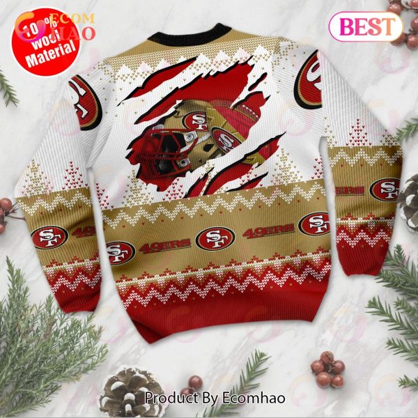 San Francisco 49ers Football Ugly Christmas Sweater Custom Sweatshirt  Apparel - OwlOhh