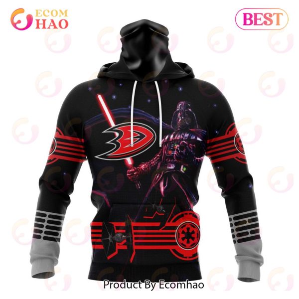 NHL Anaheim Ducks Specialized Starwar Darth Vader Version Jersey 3D Hoodie