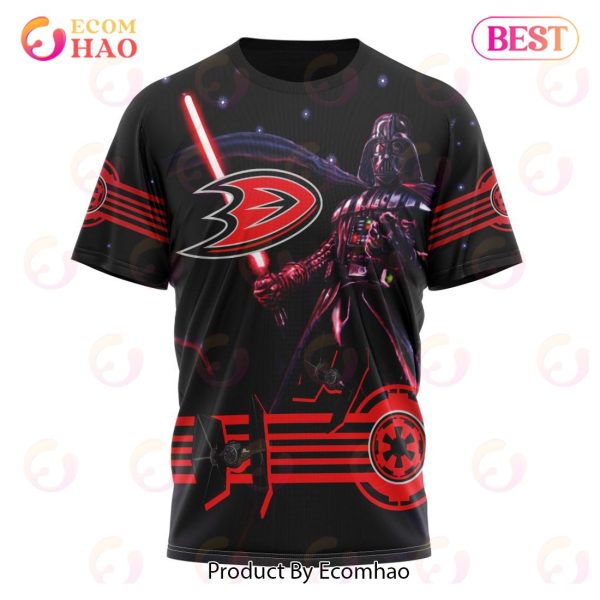 NHL Anaheim Ducks Specialized Starwar Darth Vader Version Jersey 3D Hoodie