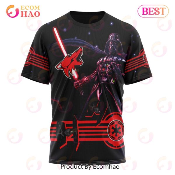 NHL Arizona Coyotes Specialized Starwar Darth Vader Version Jersey 3D Hoodie