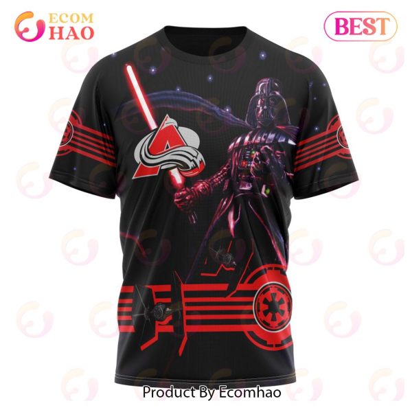 NHL Colorado Avalanche Specialized Starwar Darth Vader Version Jersey 3D Hoodie