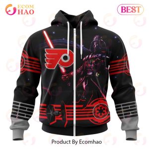NHL Philadelphia Flyers Specialized Starwar Darth Vader Version Jersey 3D Hoodie