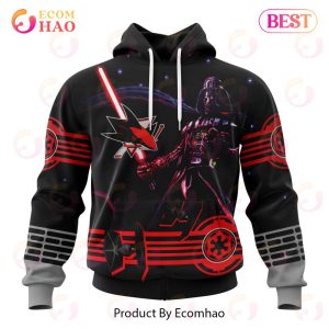 NHL San Jose Sharks Specialized Starwar Darth Vader Version Jersey 3D Hoodie
