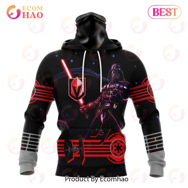 NHL Vegas Golden Knights Specialized Starwar Darth Vader Version Jersey 3D Hoodie
