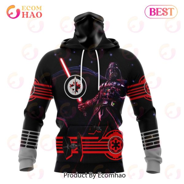 NHL Winnipeg Jets Specialized Starwar Darth Vader Version Jersey 3D Hoodie