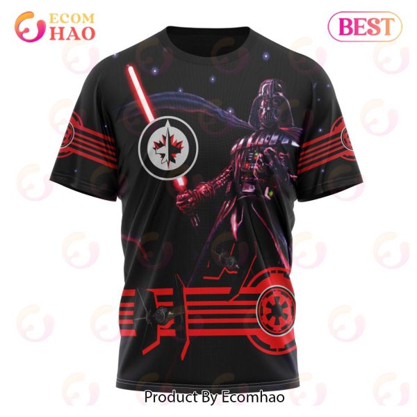 NHL Winnipeg Jets Specialized Starwar Darth Vader Version Jersey 3D Hoodie