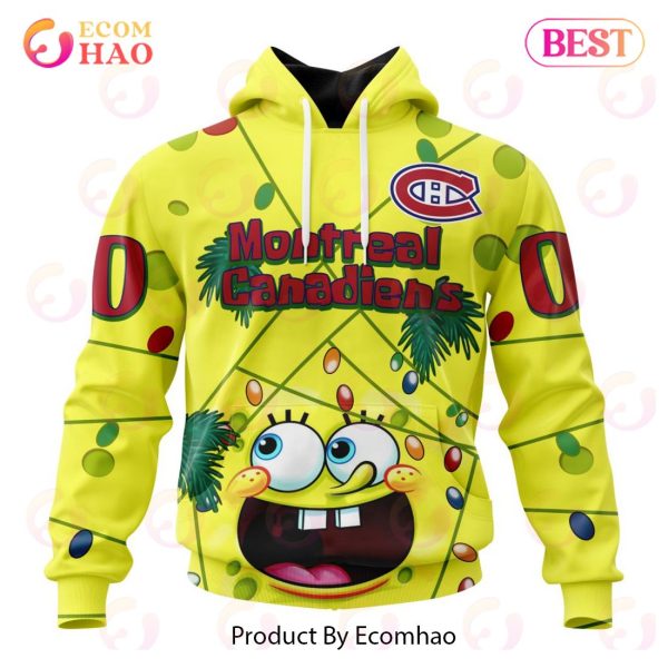 Montreal Canadiens Specialized With SpongeBob Concept 3D Hoodie