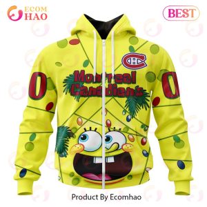 Montreal Canadiens Specialized With SpongeBob Concept 3D Hoodie