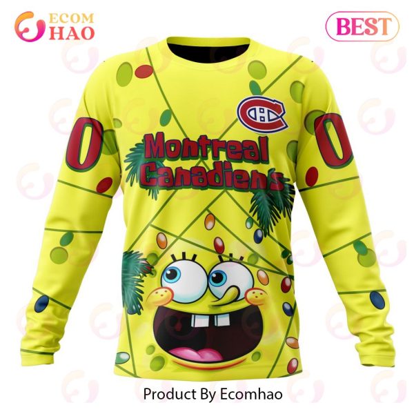 Montreal Canadiens Specialized With SpongeBob Concept 3D Hoodie