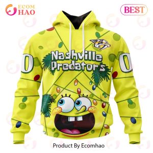 Nashville Predators Specialized With SpongeBob Concept 3D Hoodie