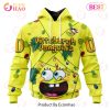 San Jose Sharks Specialized With SpongeBob Concept 3D Hoodie