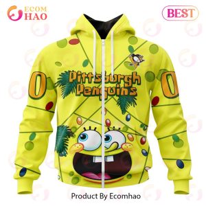Pittsburgh Penguins Specialized With SpongeBob Concept 3D Hoodie