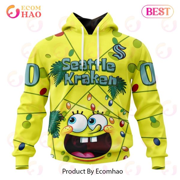 Seattle Kraken Specialized With SpongeBob Concept 3D Hoodie