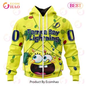 Tampa Bay Lightning Specialized With SpongeBob Concept 3D Hoodie