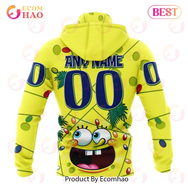 Tampa Bay Lightning Specialized With SpongeBob Concept 3D Hoodie