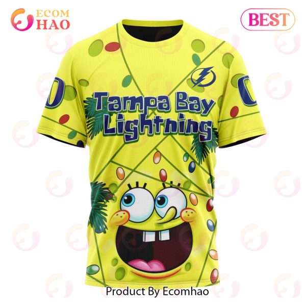 Tampa Bay Lightning Specialized With SpongeBob Concept 3D Hoodie