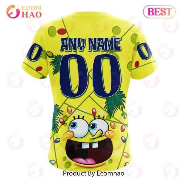 Tampa Bay Lightning Specialized With SpongeBob Concept 3D Hoodie