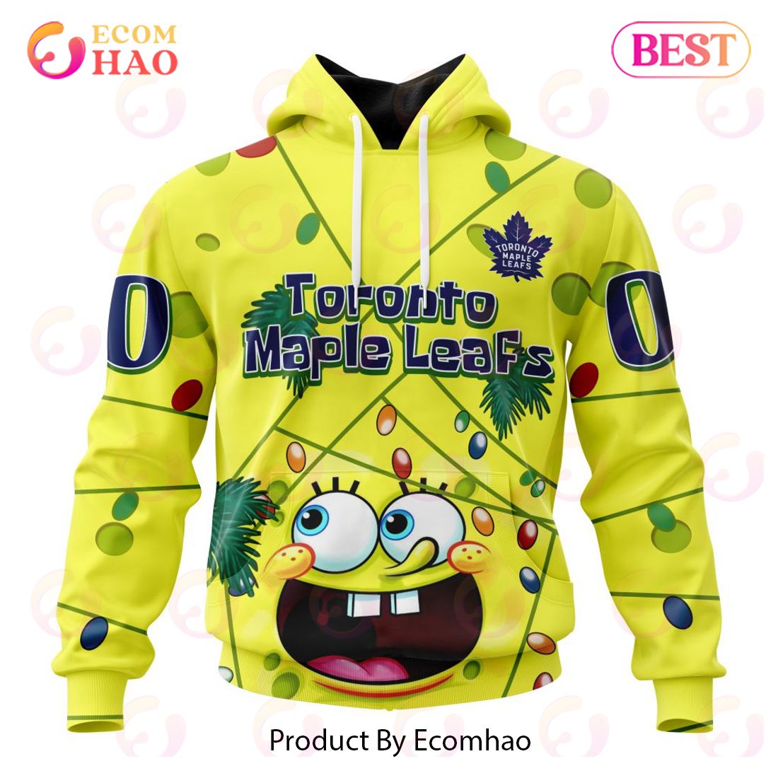 Seattle Kraken Specialized With SpongeBob Concept 3D Hoodie