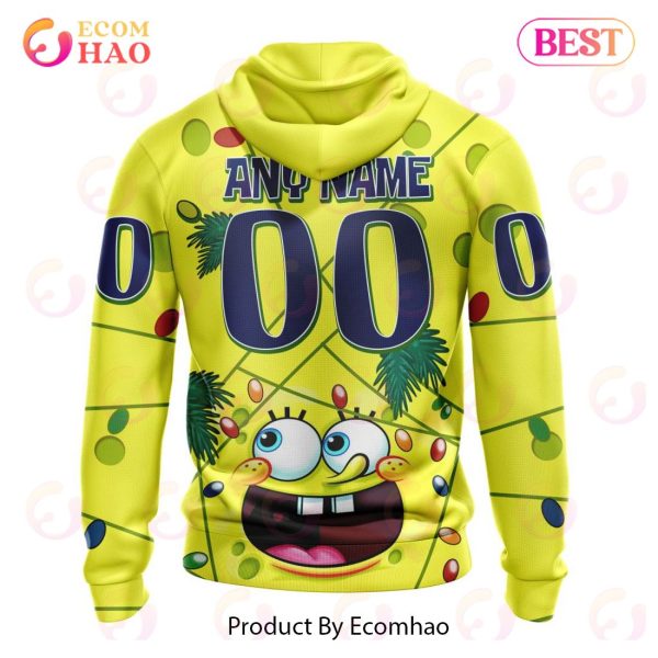 Toronto Maple Leafs Specialized With SpongeBob Concept 3D Hoodie