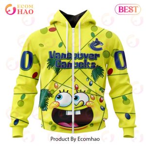 Vancouver Canucks Specialized With SpongeBob Concept 3D Hoodie