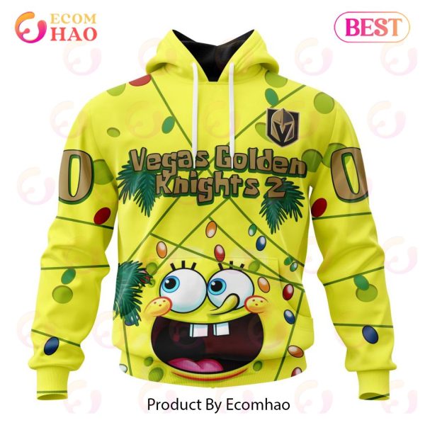 Vegas Golden Knights Specialized With SpongeBob Concept 3D Hoodie