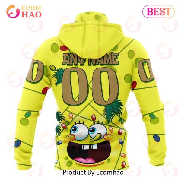Vegas Golden Knights Specialized With SpongeBob Concept 3D Hoodie