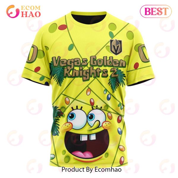 Vegas Golden Knights Specialized With SpongeBob Concept 3D Hoodie