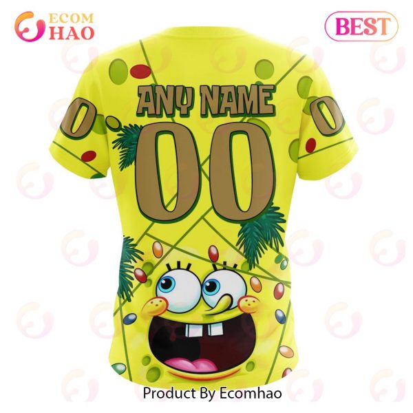 Vegas Golden Knights Specialized With SpongeBob Concept 3D Hoodie