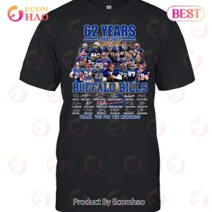 62 Years 1960 – 2022 Buffalo Bills Thank You For The Memories T-Shirt