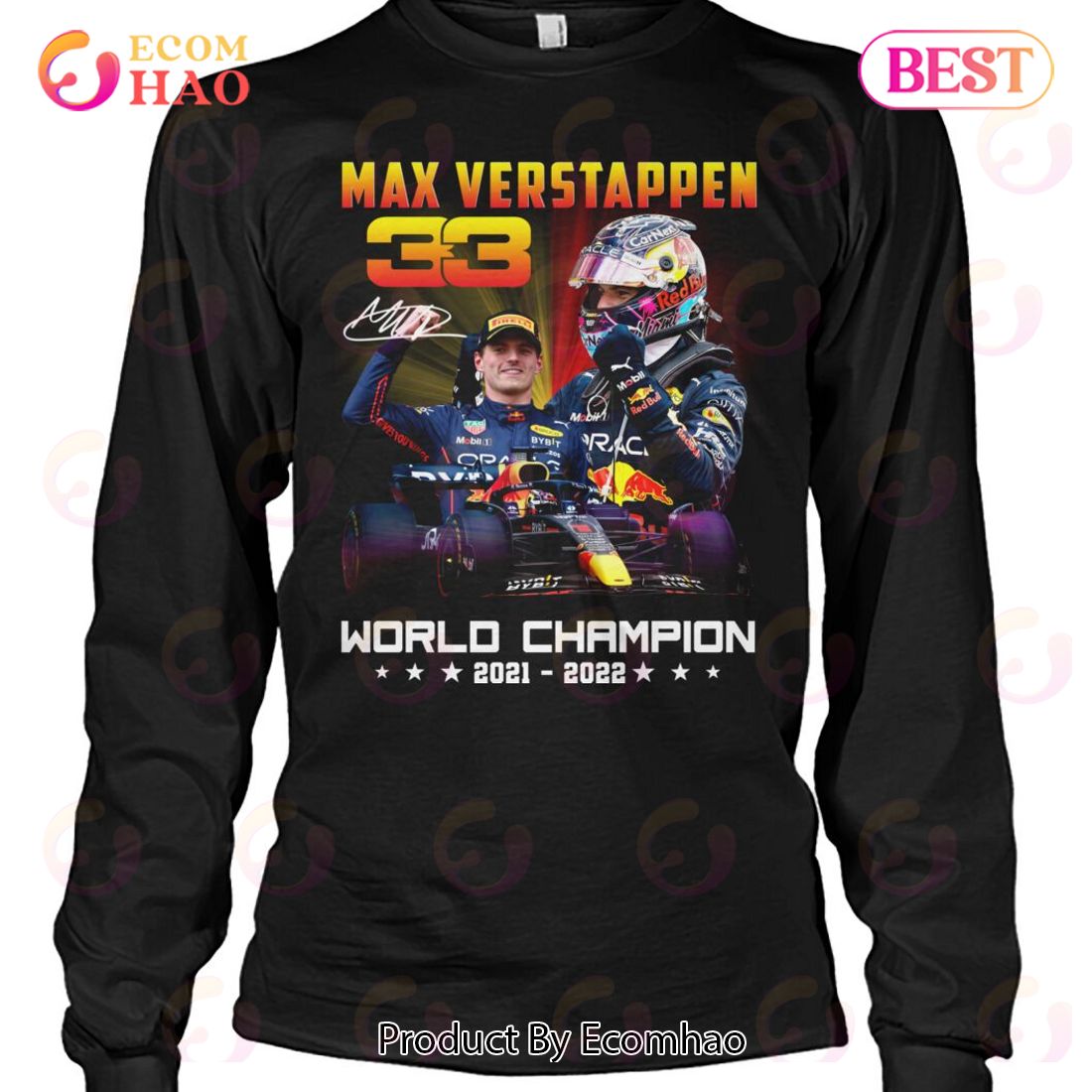 Max Verstappen 33 World Champion 2021 – 2022 T-Shirt