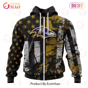 Baltimore Ravens Jersey For America 3D Hoodie