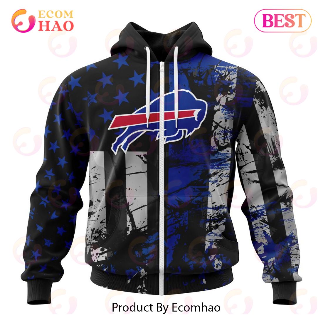 Buffalo Bills Jersey For America 3D Hoodie