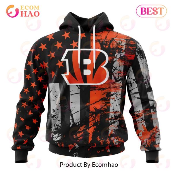 Cincinnati Bengals Jersey For America 3D Hoodie