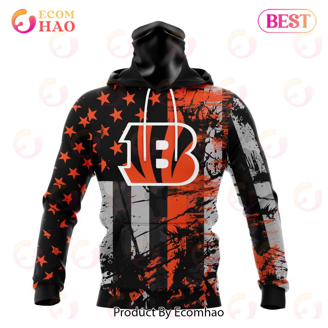 Cincinnati Bengals Jersey For America 3D Hoodie - Ecomhao Store