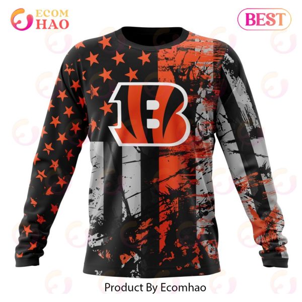 Cincinnati Bengals Jersey For America 3D Hoodie