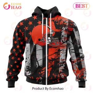 Cleveland Browns Jersey For America 3D Hoodie